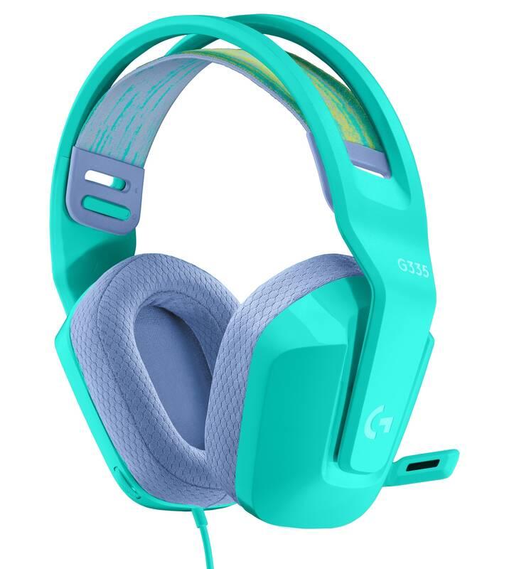 Headset Logitech G335 Wired Gaming zelený