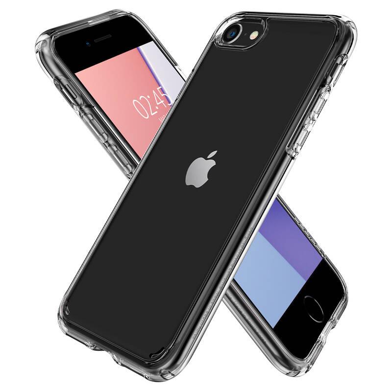 Kryt na mobil Spigen Crystal Hybrid na Apple iPhone SE 8 7 průhledný