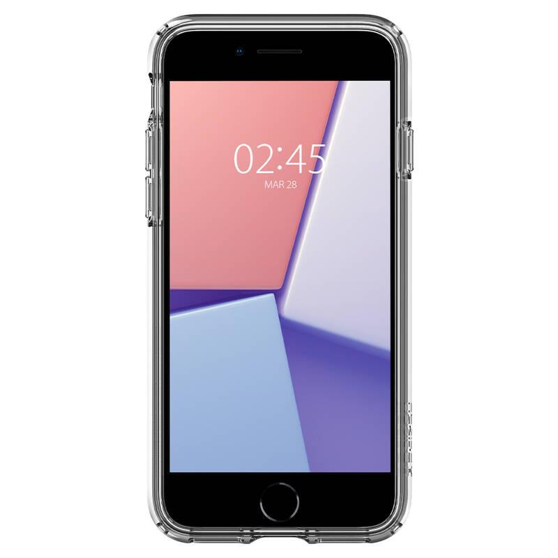 Kryt na mobil Spigen Crystal Hybrid na Apple iPhone SE 8 7 průhledný