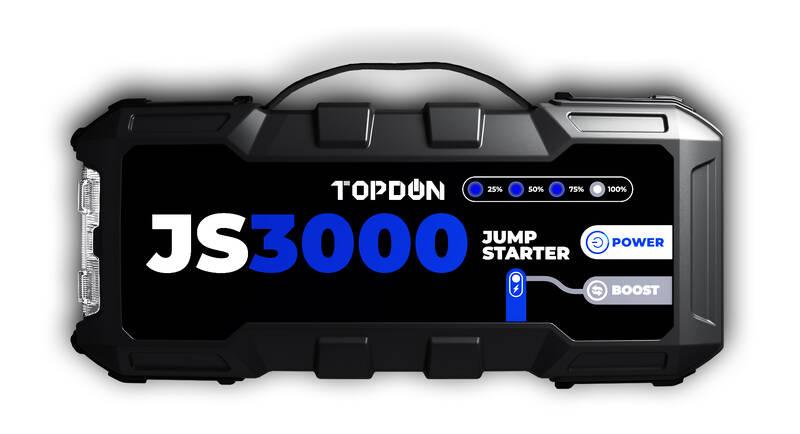 Powerbank Topdon Car Jump Starter JumpSurge 3000, 24000 mAh černá