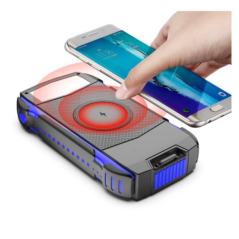 Powerbank Viking E24W 24000 mAh, solární černá