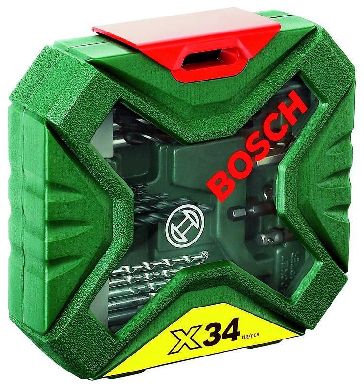 Sada vrtáků a bitů Bosch 34dílná, X-line Classic
