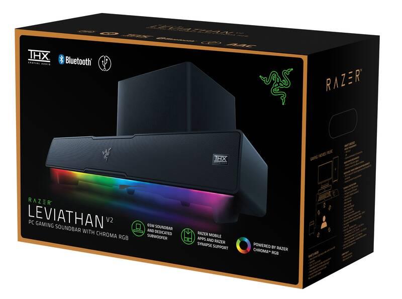 Reproduktory Razer Leviathan V2 černé
