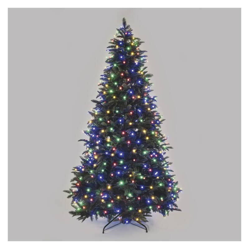 Vánoční osvětlení EMOS 480 LED cherry řetěz - kuličky, 48 m, venkovní i vnitřní, multicolor, časovač