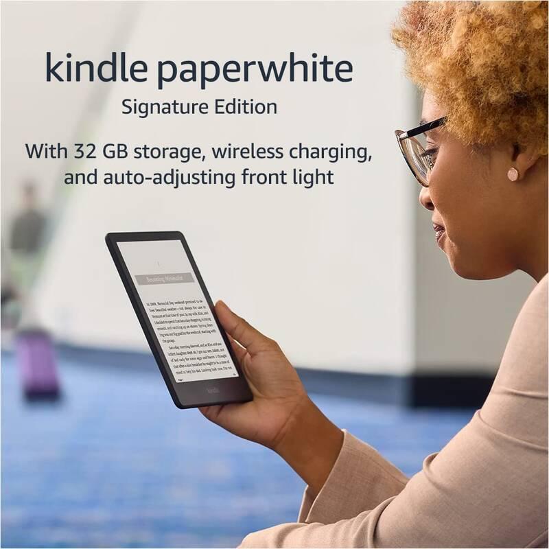 Čtečka e-knih Amazon Kindle Paperwhite 5 2021 bez reklam - Signature Edition černá
