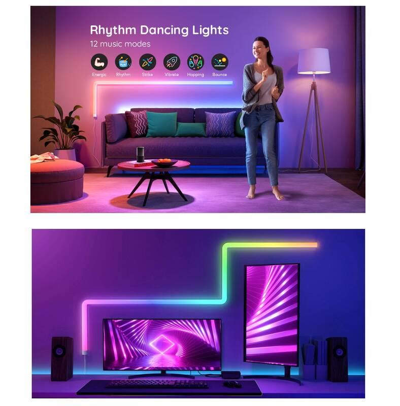 Dekorativní LED Govee Glide SMART LED, TV, Gaming, Home - RGBIC