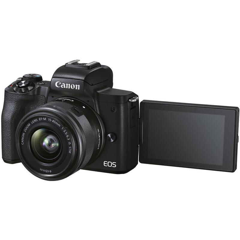 Digitální fotoaparát Canon EOS M50 Mark II EF-M 15-45 EF-M 55-200 černý, Digitální, fotoaparát, Canon, EOS, M50, Mark, II, EF-M, 15-45, EF-M, 55-200, černý