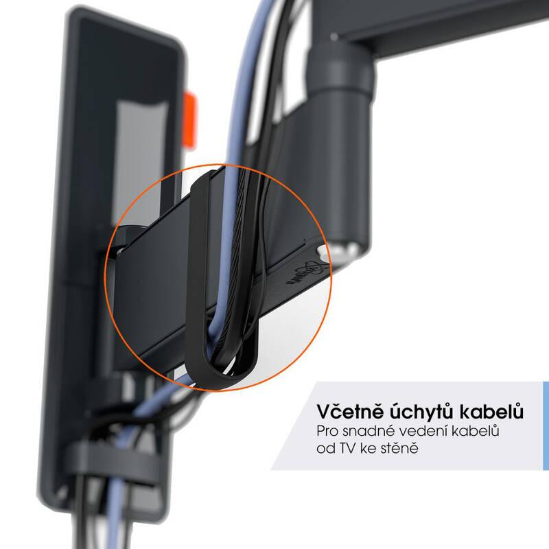 Držák TV Vogel’s TVM 3463 OLED TV polohovatelný, pro úhlopříčky 32" až 65", nosnost 25 kg černý
