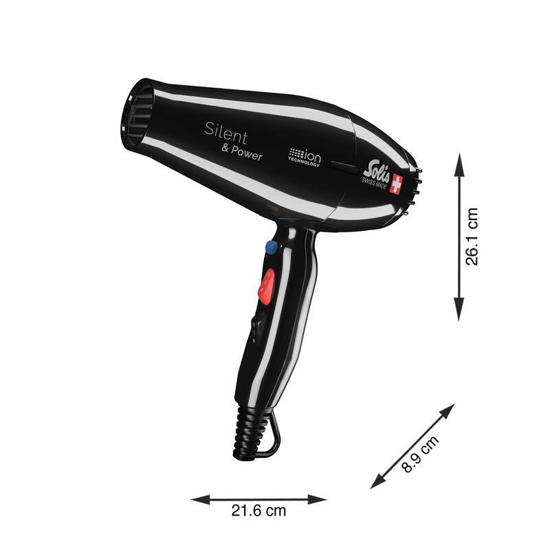 Fén Solis 969.52 Silent & Power černý