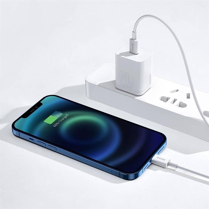 Kabel Baseus Superior Series USB-C Lightning 20W 1m bílý