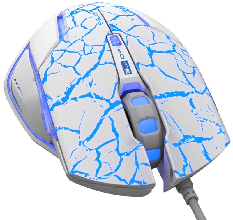 Myš E-Blue Mazer Pro bílá modrá