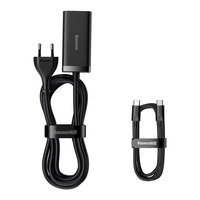 Nabíječka do sítě Baseus GaN3, 2x USB-A, 2x USB-C 100W černá, Nabíječka, do, sítě, Baseus, GaN3, 2x, USB-A, 2x, USB-C, 100W, černá