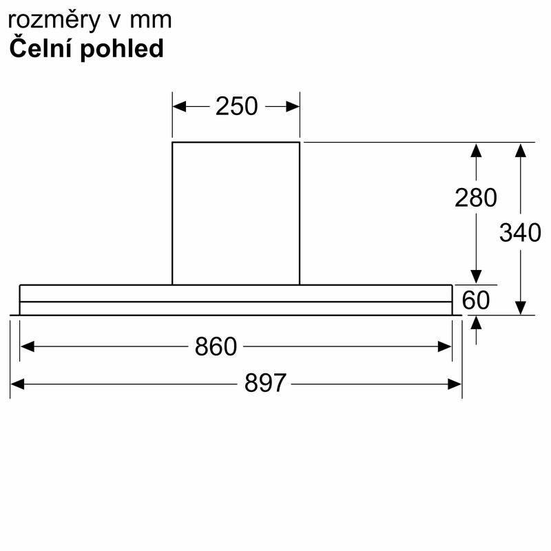 Odsavač par Bosch Serie 6 DBB97AM60 černý