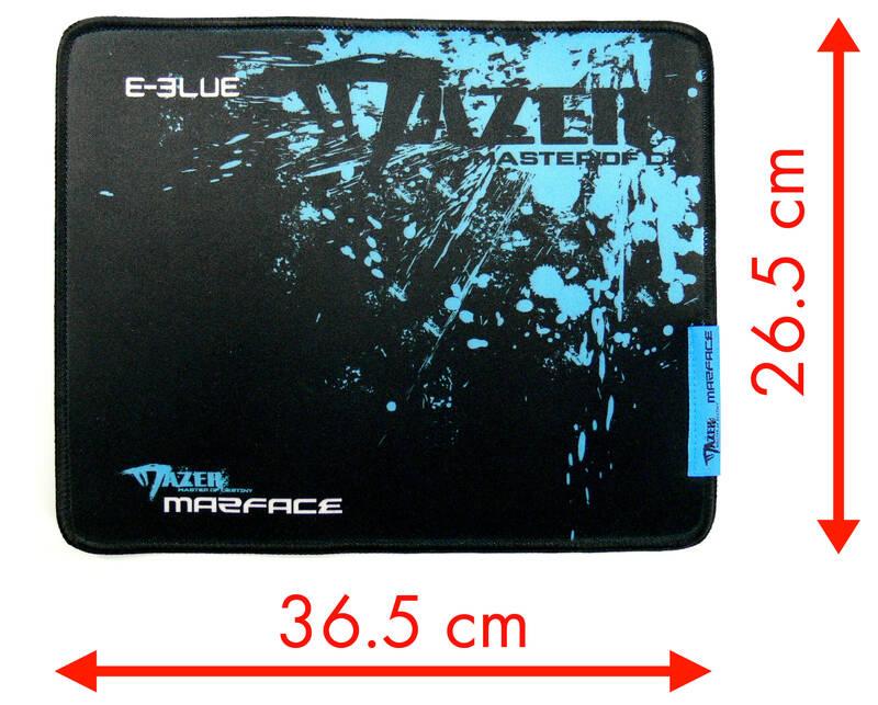 Podložka pod myš E-Blue Mazer Marface M -herní, černo-modrá černá modrá