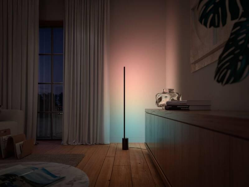 Stojací lampa Philips Hue Gradient Signe černá