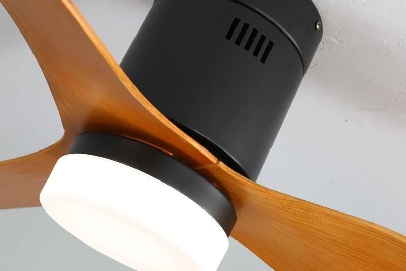 Stropní svítidlo IMMAX NEO LITE VENTO SMART s ventilátorem 18W Tuya Wi-Fi černé hnědé