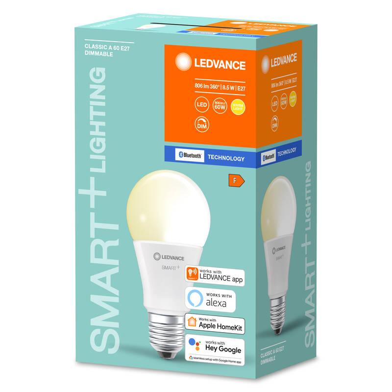 Chytrá žárovka LEDVANCE SMART Bluetooth Classic Dimmable 9 W E27