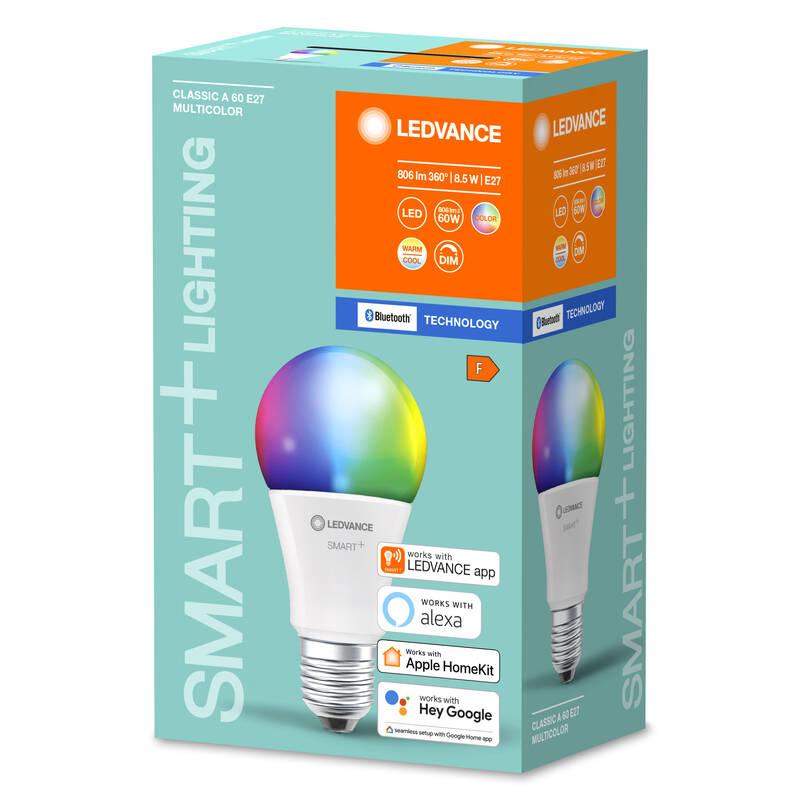 Chytrá žárovka LEDVANCE SMART Bluetooth Classic Multicolour 8,5 W E27, Chytrá, žárovka, LEDVANCE, SMART, Bluetooth, Classic, Multicolour, 8,5, W, E27