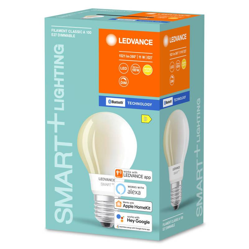 Chytrá žárovka LEDVANCE SMART Bluetooth Filament Classic Dimmable 11 W E27