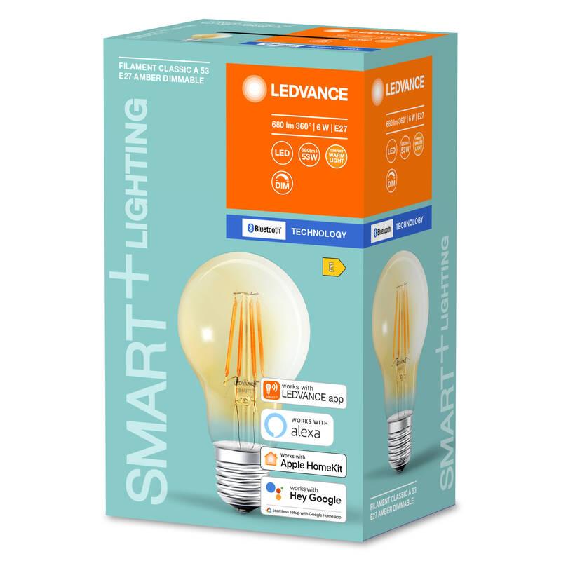 Chytrá žárovka LEDVANCE SMART Bluetooth Filament Classic Dimmable 6 W E27