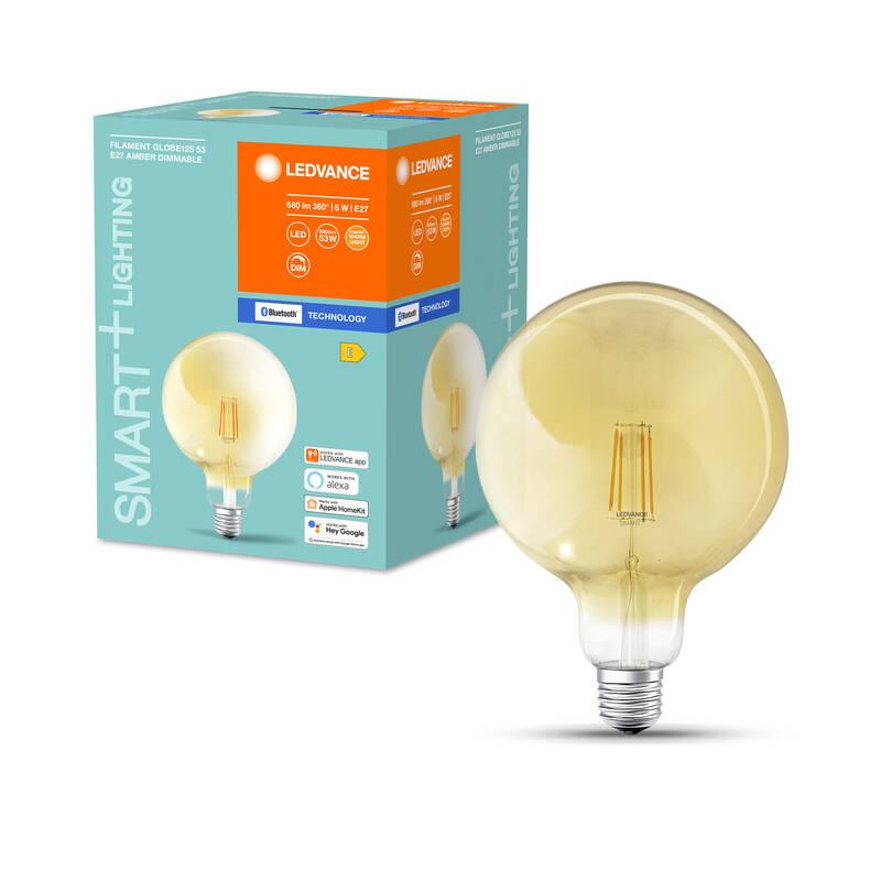 Chytrá žárovka LEDVANCE SMART Bluetooth Filament Globe Dimmable 6 W E27