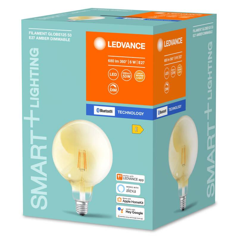 Chytrá žárovka LEDVANCE SMART Bluetooth Filament Globe Dimmable 6 W E27