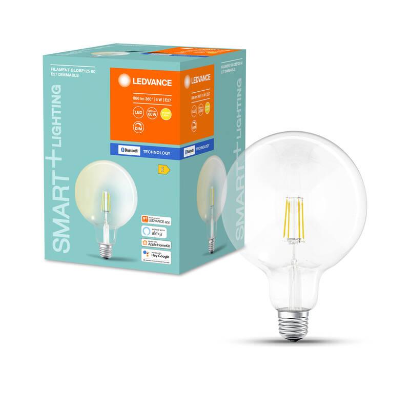 Chytrá žárovka LEDVANCE SMART Bluetooth Filament Globe Dimmable 6 W E27