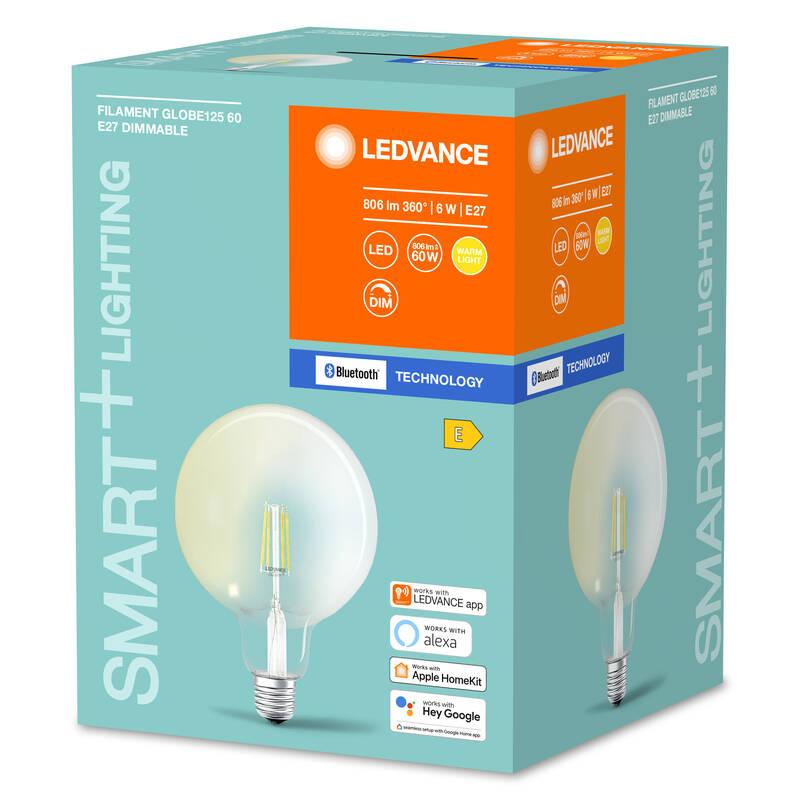 Chytrá žárovka LEDVANCE SMART Bluetooth Filament Globe Dimmable 6 W E27, Chytrá, žárovka, LEDVANCE, SMART, Bluetooth, Filament, Globe, Dimmable, 6, W, E27