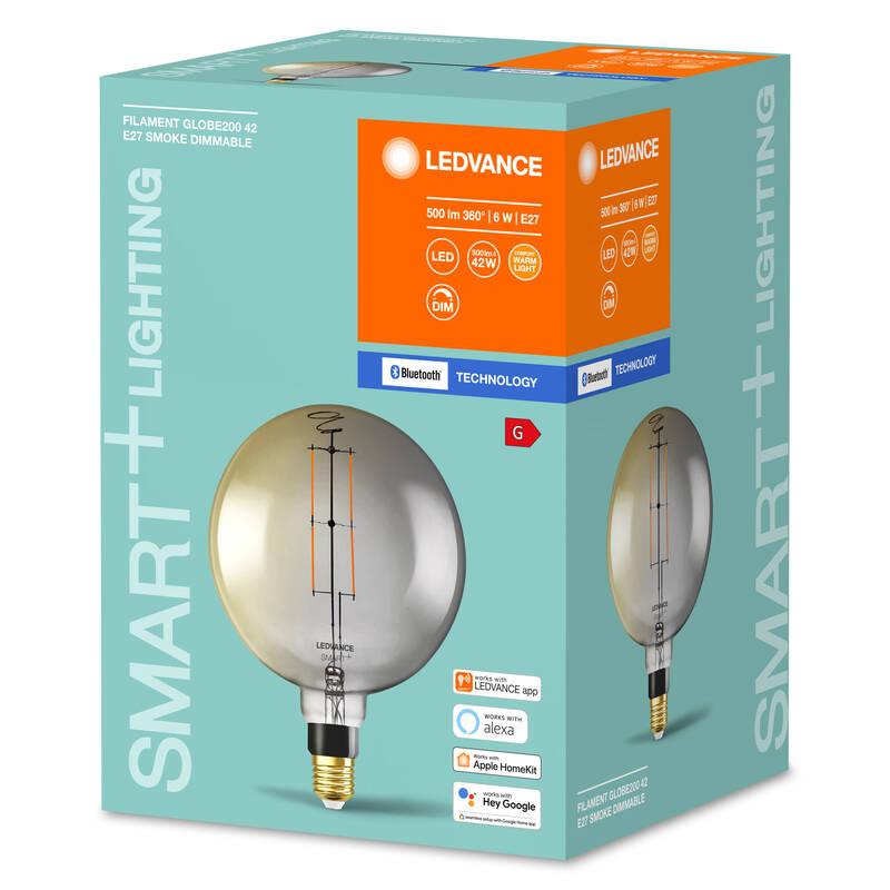 Chytrá žárovka LEDVANCE SMART Bluetooth Filament Globe Dimmable 6 W E27