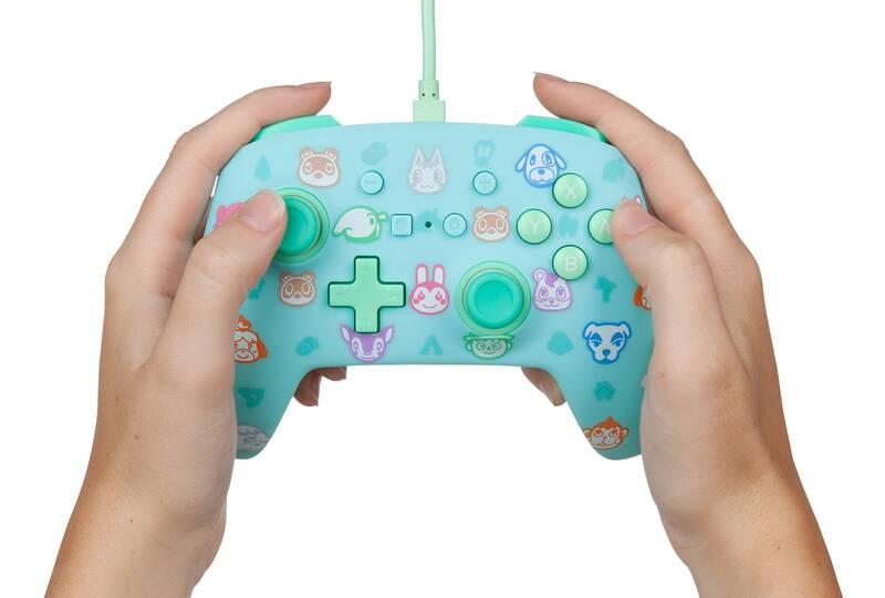 Gamepad PowerA Enhanced Wired pro Nintendo Switch - Animal Crossing