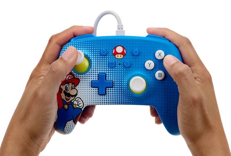 Gamepad PowerA Enhanced Wired pro Nintendo Switch - Mario Pop Art