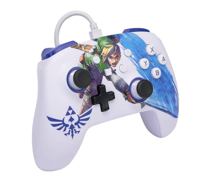 Gamepad PowerA Enhanced Wired pro Nintendo Switch - Master Sword Attack
