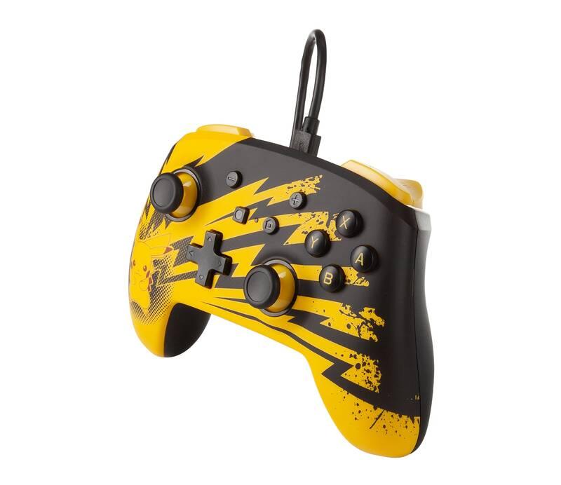 Gamepad PowerA Enhanced Wired pro Nintendo Switch - Pokémon: Pikachu Lightning