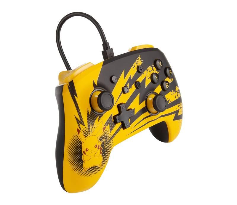 Gamepad PowerA Enhanced Wired pro Nintendo Switch - Pokémon: Pikachu Lightning