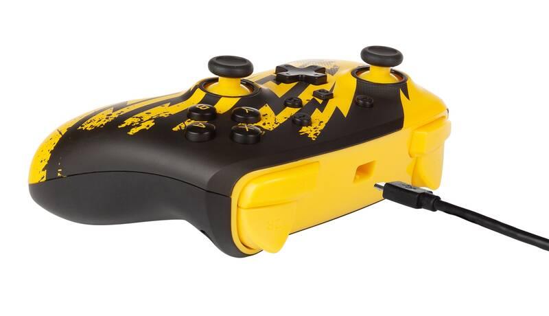 Gamepad PowerA Enhanced Wired pro Nintendo Switch - Pokémon: Pikachu Lightning