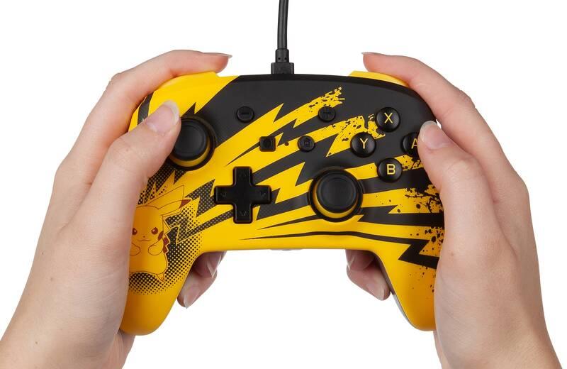 Gamepad PowerA Enhanced Wired pro Nintendo Switch - Pokémon: Pikachu Lightning