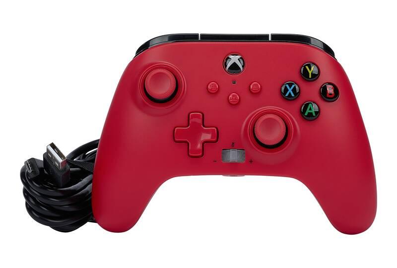 Gamepad PowerA Enhanced Wired pro Xbox Series XS červený