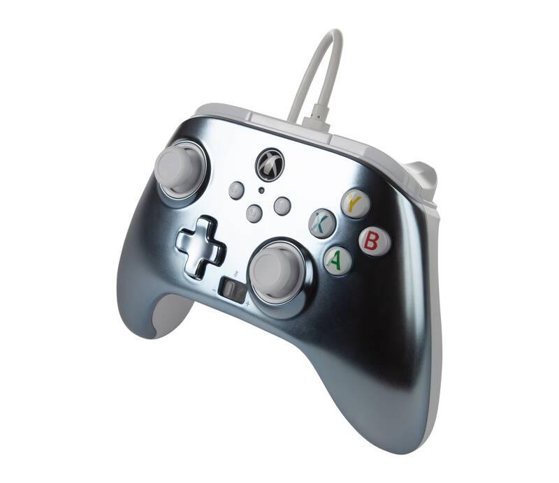 Gamepad PowerA Enhanced Wired pro Xbox Series XS - Metallic Ice