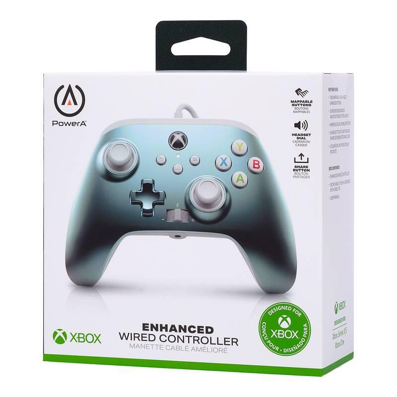 Gamepad PowerA Enhanced Wired pro Xbox Series XS - Metallic Ice, Gamepad, PowerA, Enhanced, Wired, pro, Xbox, Series, XS, Metallic, Ice