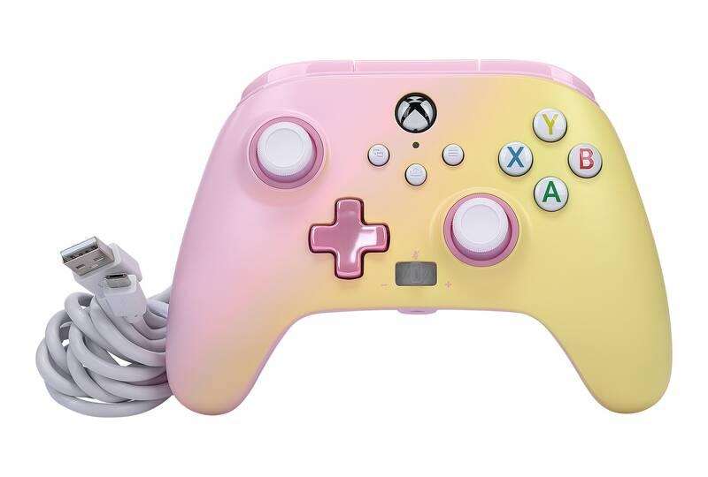 Gamepad PowerA Enhanced Wired pro Xbox Series XS - Pink Lemonade