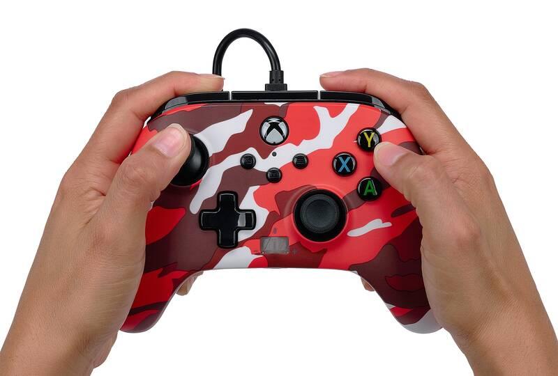 Gamepad PowerA Enhanced Wired pro Xbox Series XS - Red Camo