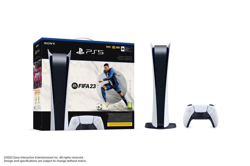 Herní konzole Sony PlayStation 5 Digital FIFA 23 bílá, Herní, konzole, Sony, PlayStation, 5, Digital, FIFA, 23, bílá
