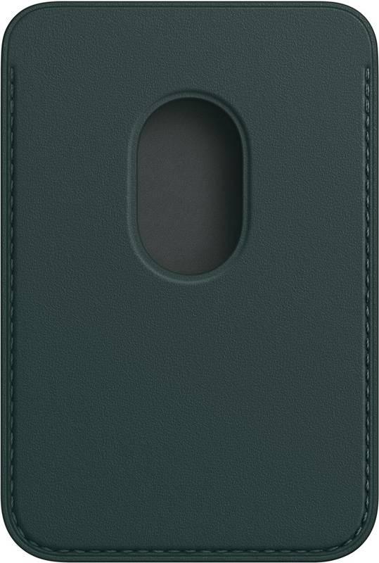 Kožená peněženka Apple s MagSafe k iPhonu - piniově zelená