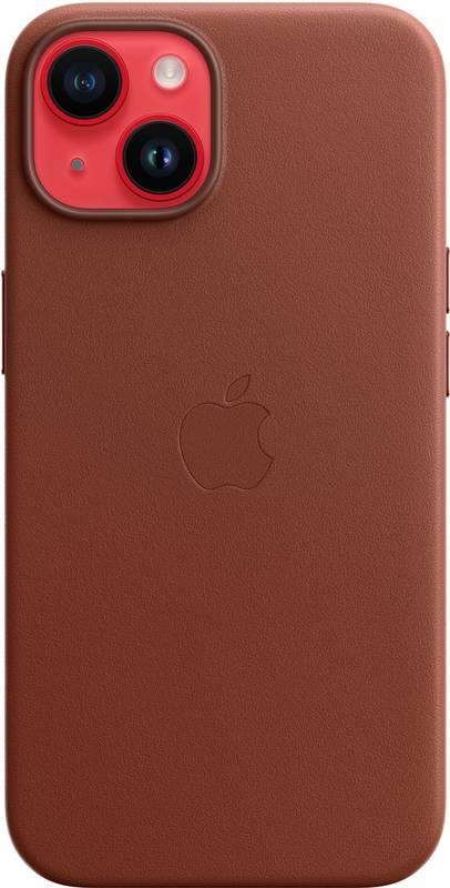 Kryt na mobil Apple Leather Case s MagSafe pro iPhone 14 - cihlově hnědý, Kryt, na, mobil, Apple, Leather, Case, s, MagSafe, pro, iPhone, 14, cihlově, hnědý