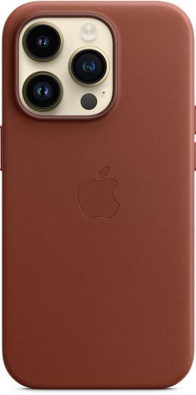 Kryt na mobil Apple Leather Case s MagSafe pro iPhone 14 Pro - cihlově hnědý, Kryt, na, mobil, Apple, Leather, Case, s, MagSafe, pro, iPhone, 14, Pro, cihlově, hnědý