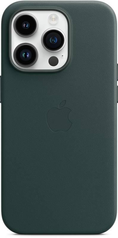 Kryt na mobil Apple Leather Case s MagSafe pro iPhone 14 Pro - piniově zelený