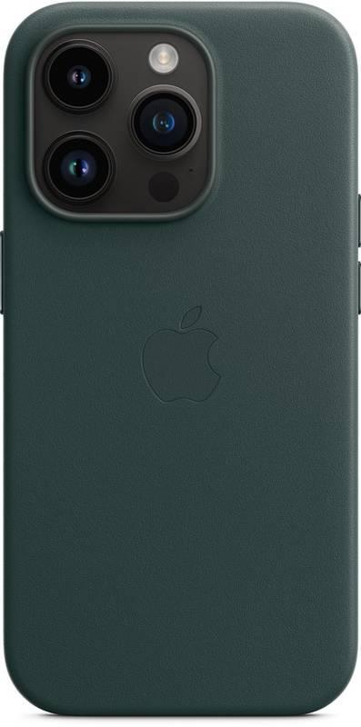 Kryt na mobil Apple Leather Case s MagSafe pro iPhone 14 Pro - piniově zelený, Kryt, na, mobil, Apple, Leather, Case, s, MagSafe, pro, iPhone, 14, Pro, piniově, zelený