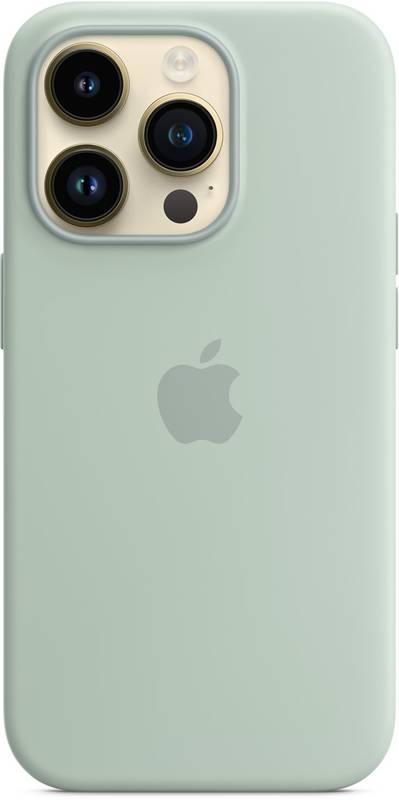 Kryt na mobil Apple Silicone Case s MagSafe pro iPhone 14 Pro - dužnatkově modrý, Kryt, na, mobil, Apple, Silicone, Case, s, MagSafe, pro, iPhone, 14, Pro, dužnatkově, modrý
