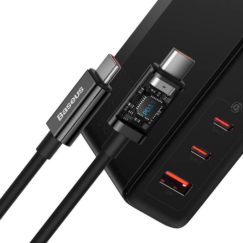 Nabíječka do sítě Baseus GaN5 Pro, 2x USB-C USB-A 140W černá