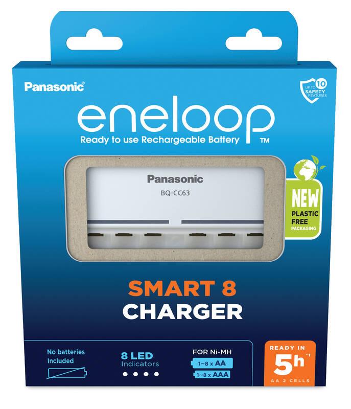 Nabíječka Panasonic Eneloop Smart-Charger pro AA x 1-8 Baterii AAA x 1-8 Baterii